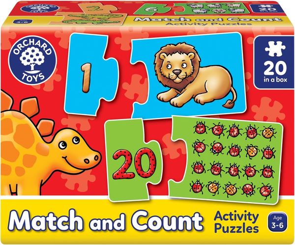 Orchard Toys — Match and Count (empareja número y dibujos, 1-20)