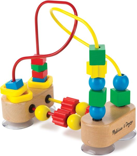 Melissa & Doug — Primer Laberinto de Cuentas con Base de Ventosas