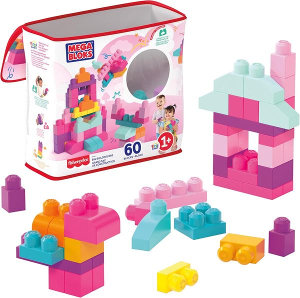 MEGA BLOKS — Big Building Bag (60 bloques grandes)