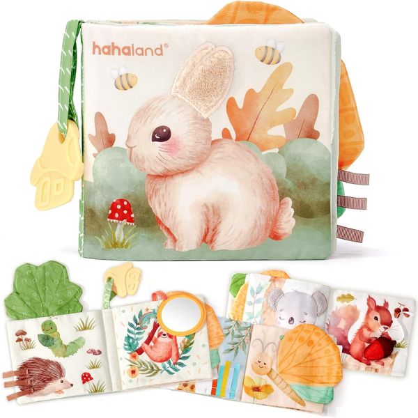hahaland — Libro de Tela Sensorial de Animales con Texturas