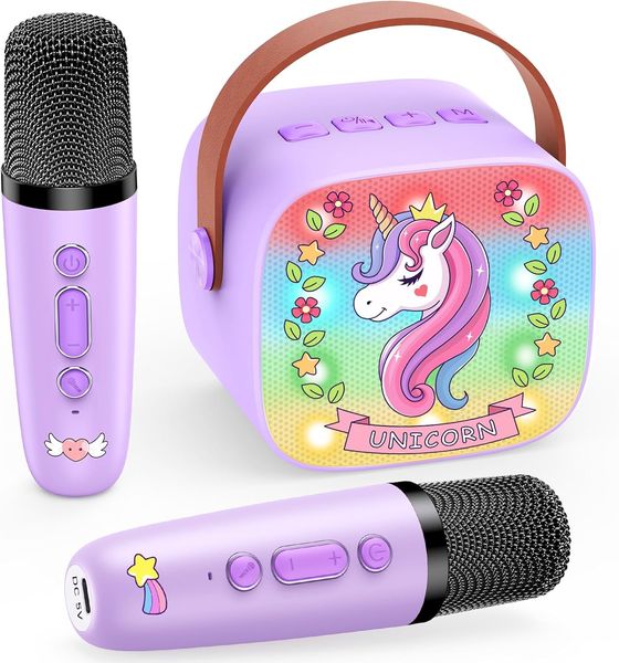 Dislocati — Karaoke infantil con 2 micrófonos inalámbricos