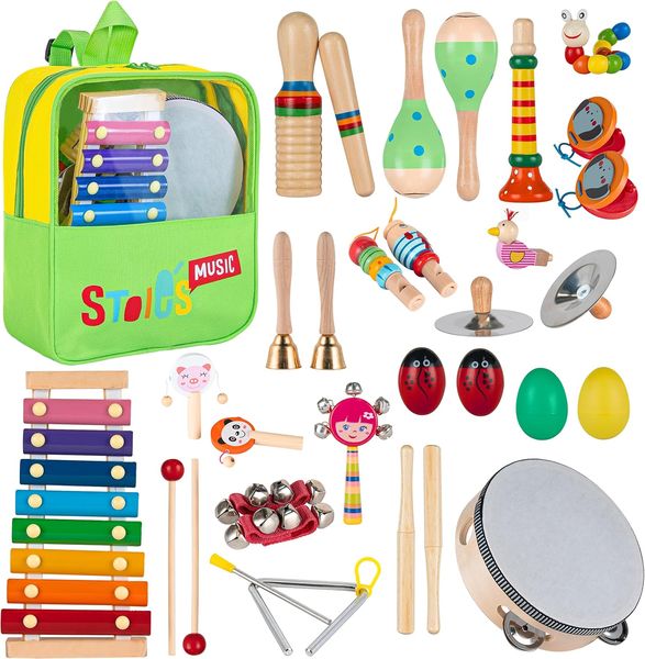 Stoie's — Set de 34 instrumentos musicales de madera